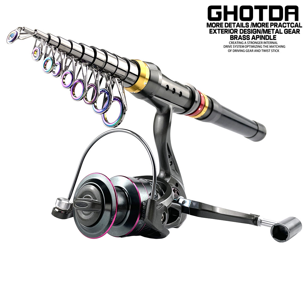 Fishing Rod Surf - 1.8-3.6m de fibra de carbono girando