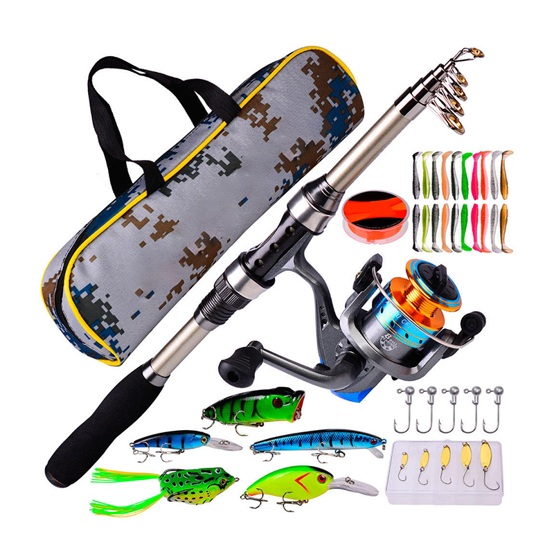 Fishing Rod Telescopic - Conjunto de Vara e Carretilha de